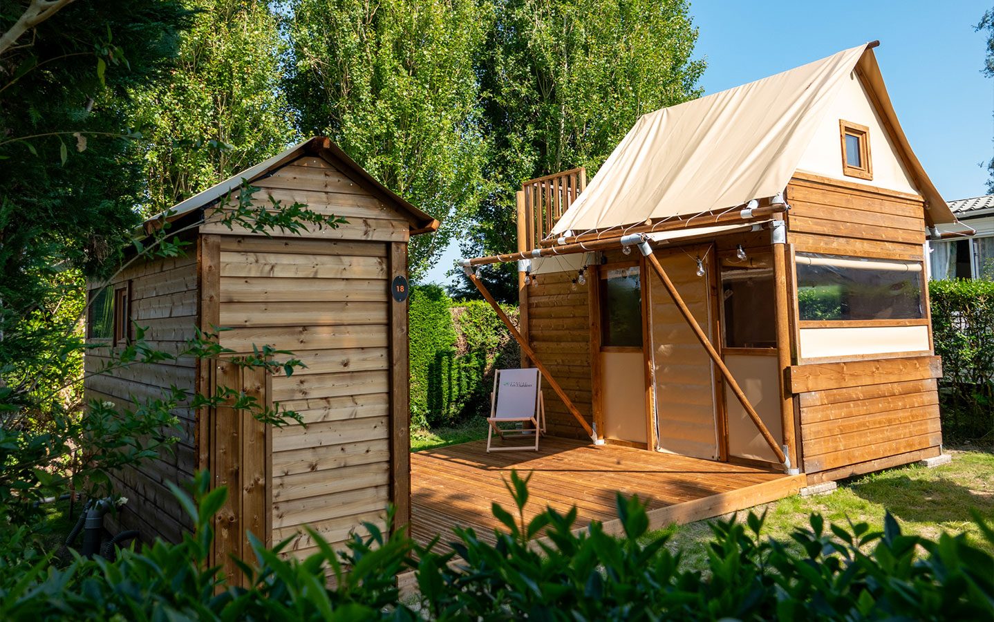 Hébergements insolites Baie de Somme : Bivouac Premium avec sanitaires individuels