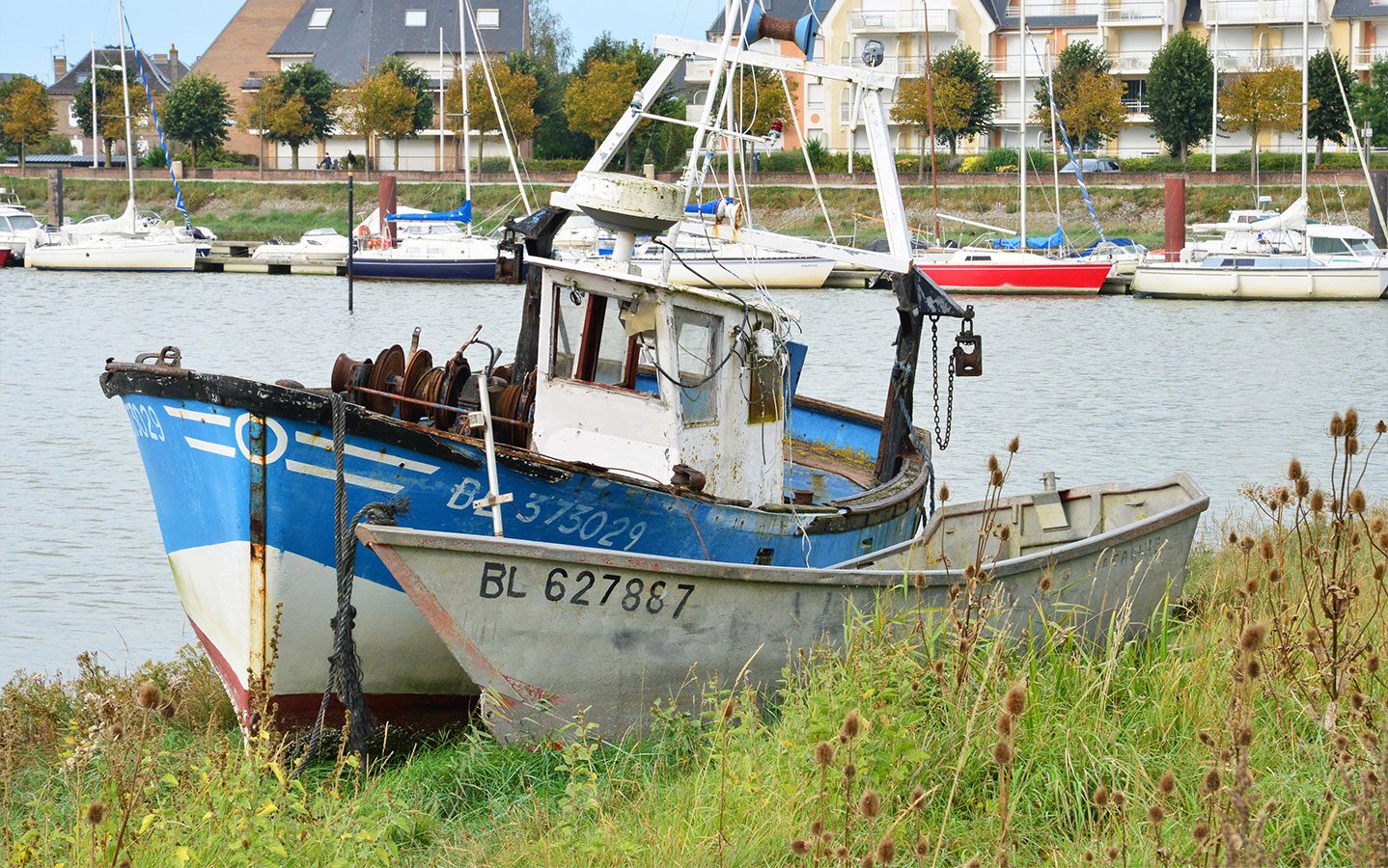 Bateau de pêche dans la Somme